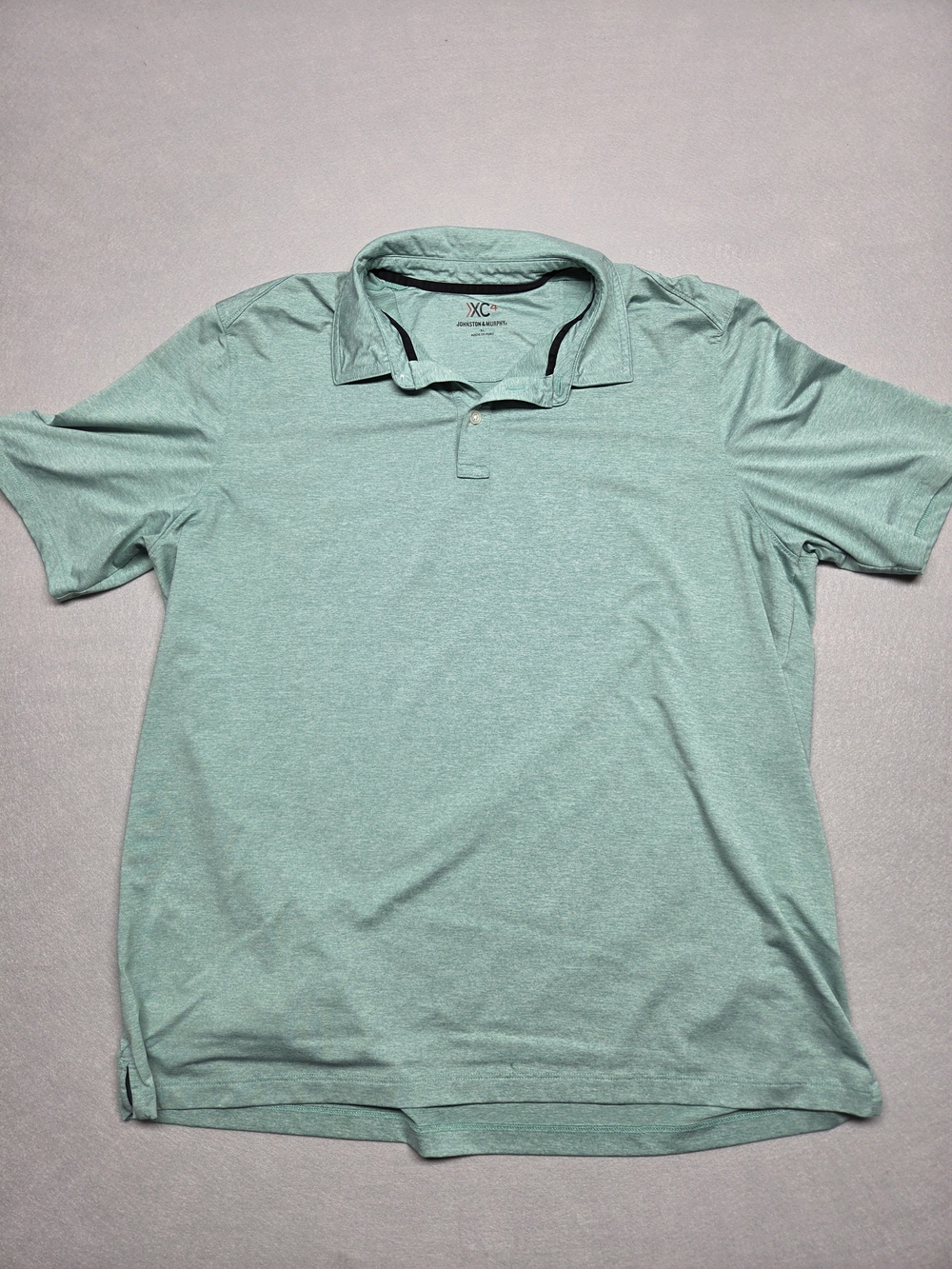 Johnston & Murphy XC4 ComfortTech Men's Polo Shirt - Seafoam Green XL